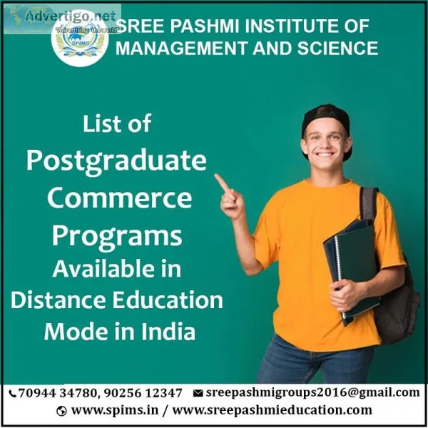 List of postgraduate commerce programs available in distance edu