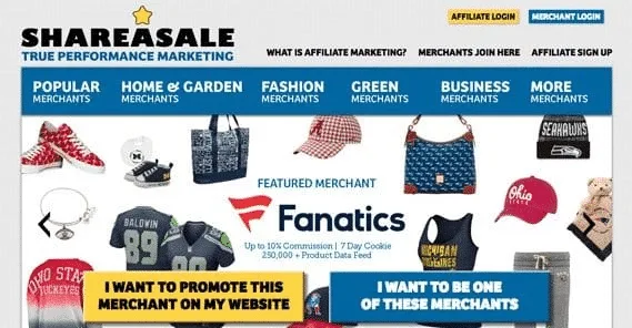 ShareAsale affiliate program