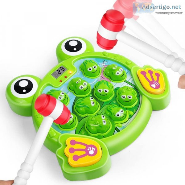YEEBAY Interactive Whack A Frog Game Learning Active Early Devel