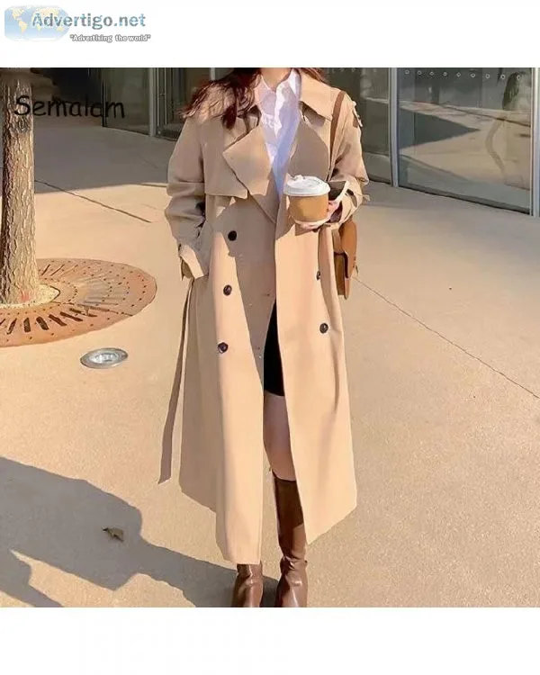 Streetwear Style Loose Cloak Casual Elegant Autumn Winter Woman 