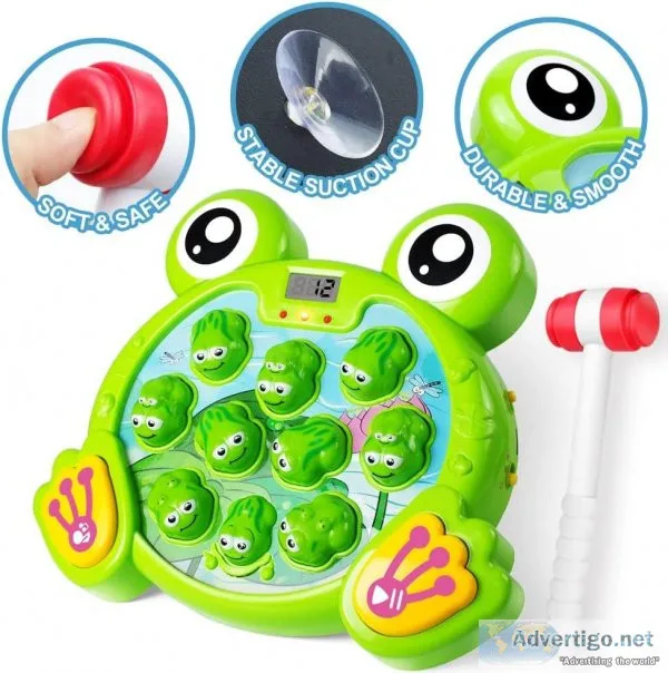 YEEBAY Interactive Whack A Frog Game Learning Active Early Devel