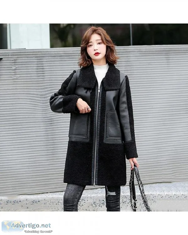 Women Autumn Winter Casual Thicken Warm Jacket Double-faced Lamb