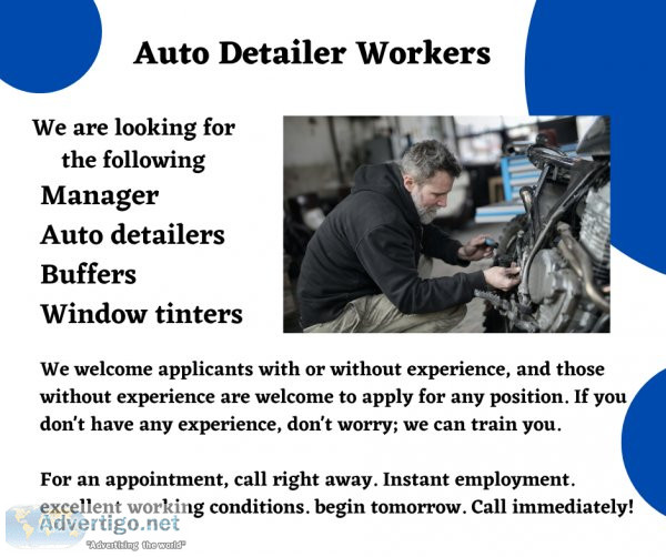 WE WANT TO HIRE MORE PEOPLE TO WORK AT OUR SHOP