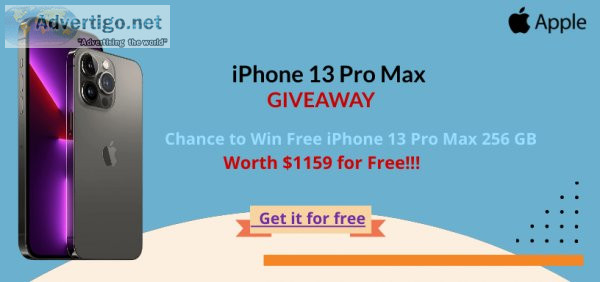 Limited time offer hurry up for iphone 13pro giveaway