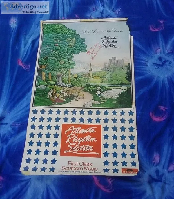ATLANTA RHYTHM SECTION POSTERTHIRD ANNUAL PIPE DREAMRON HAMMOND 