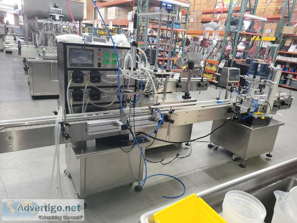 Peristaltic Filler 4x1500 Conveyor and Capper Combo