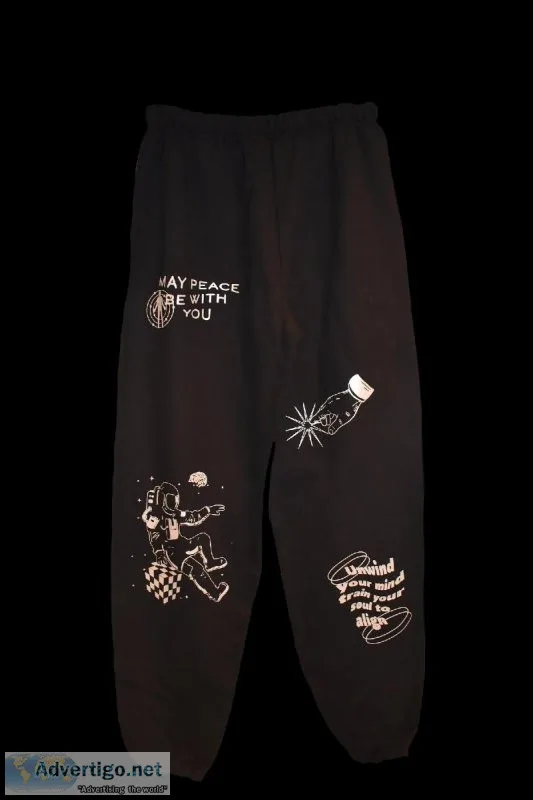 Buy Unwind Your Mind Black Designer Sweatpants &ndash Api The La