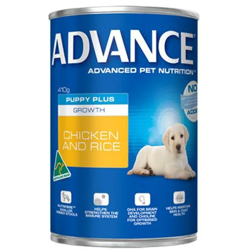 Advance Puppy Plus Growth with Chicken and Rice Cans Dog Food
