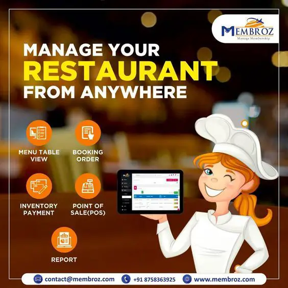 Get best restaurant management software with membroz