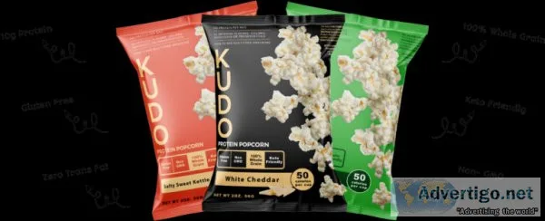 Protein guilt-free popcorn by kudo