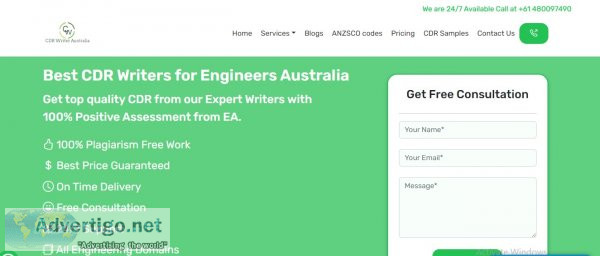 Cdr writers australia