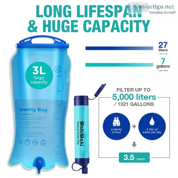 Gravity water bag