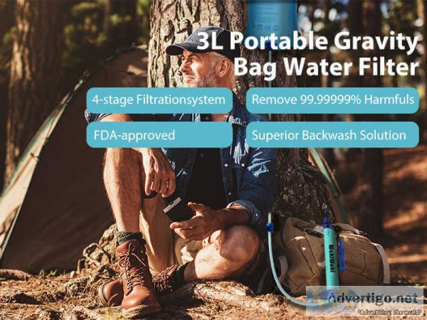 Gravity water bag