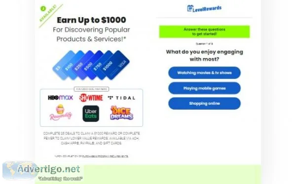 Rewarded Discovery - Earn up to 1000 - (US) HOT