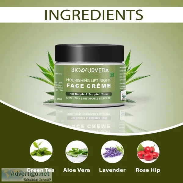 Nourishing lift night face cream - best night face cream for glo