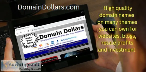 HIGH QUALITY DOMAIN NAMES - MAKE YOUR OFFER