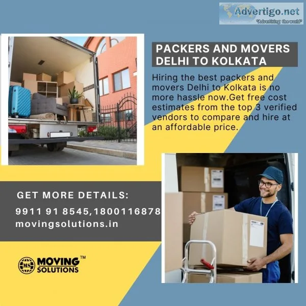 Book the best packers and movers delhi to kolkata