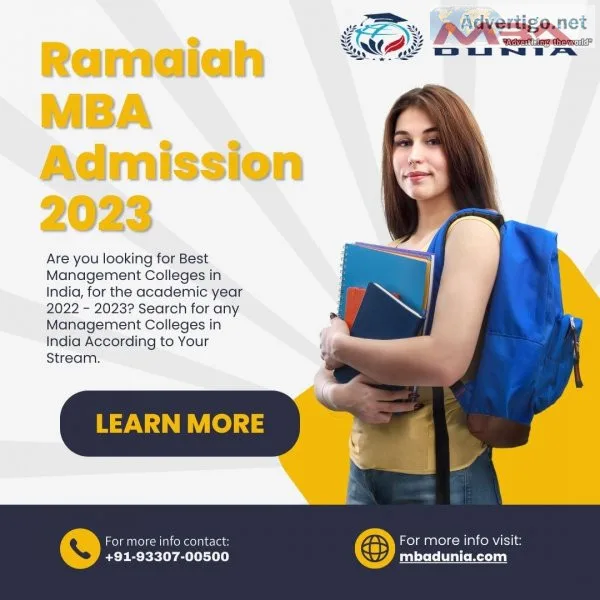 Ramaiah mba admission 2023