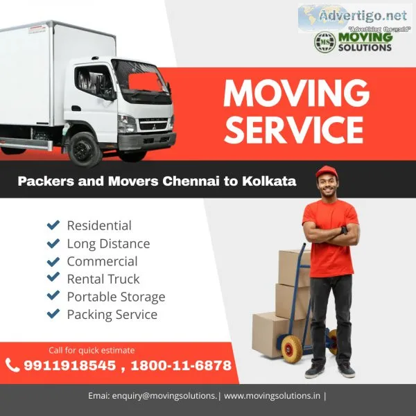 Packers and movers chennai to kolkata for shifting service
