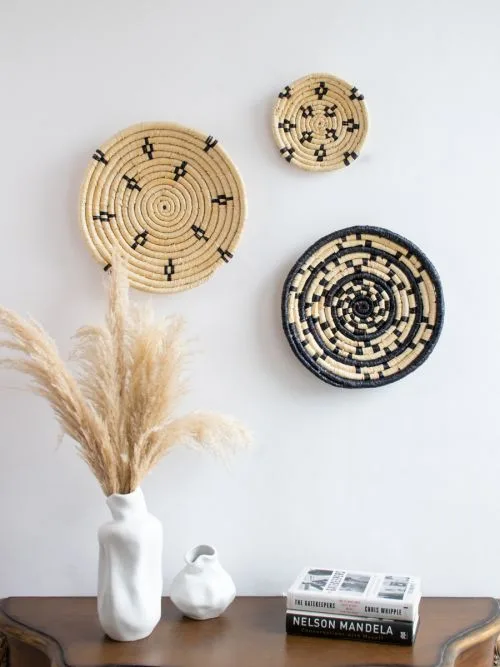 Shop handwoven sabai wall baskets