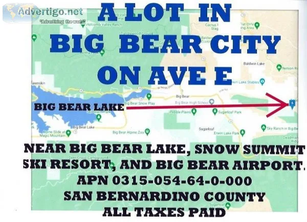 LOT NEAR BIG BEAR LAKE SNOW SUMMIT AND BIG BEAR AIRPORT 51802226