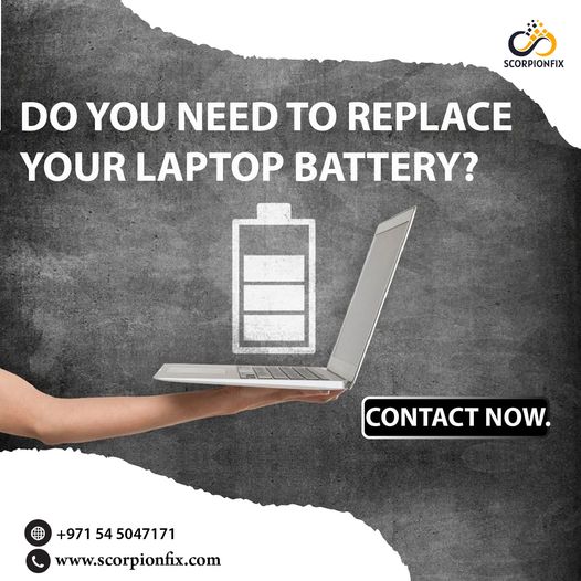 Dell laptop battery replacement in dubai
