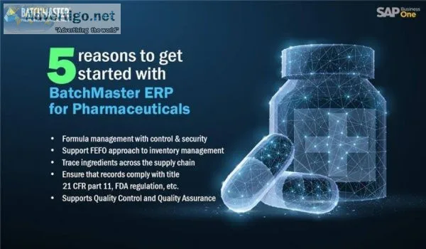 Erp software for pharma manufacturing industry