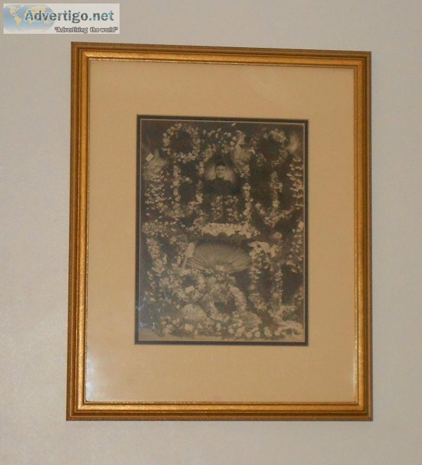 Vintage Scary Goth Memorial Art work