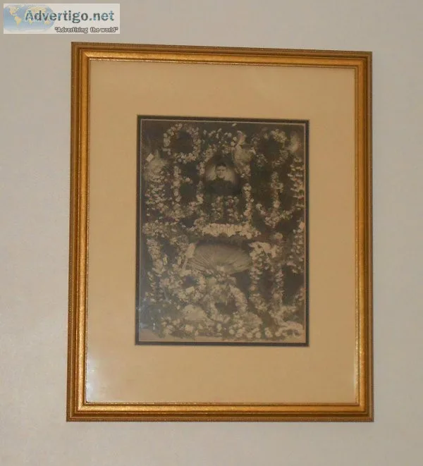 Vintage Scary Goth Memorial Art work
