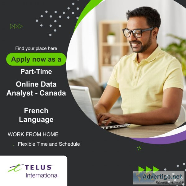 Work From Home - Online Data Analyst - French Speaker