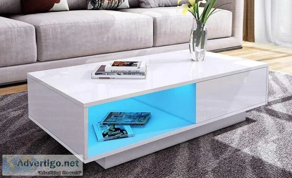 High Gloss Modern Livingroom Table [LED]