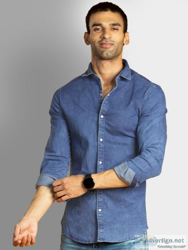Elite collection of denim shirts | upto 60% off | beyoung