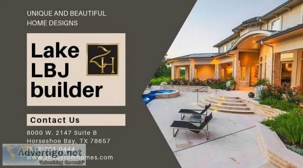 Custom home builders in lake lbj texas