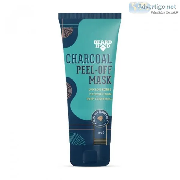 Beardhood activated charcoal peel off mask, 100gm
