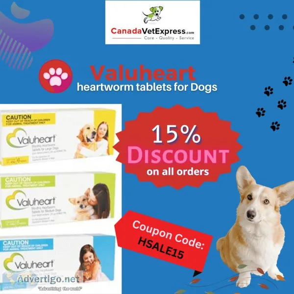 Buy Valuheart Heartworm Tablets for Dogs - Flat 15% Off  Free Sh