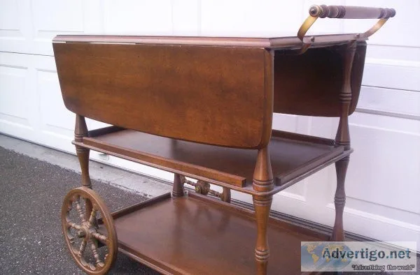 RARE ANTIQUE TEA CART