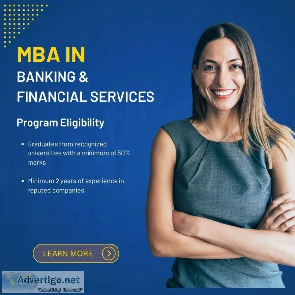 Mba in banking and financial services