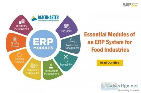 Food manufacturing erp software