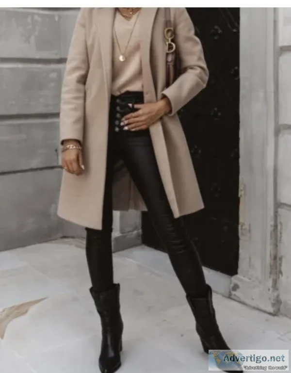 &hearts Solid &heartsLapel Midi Coat