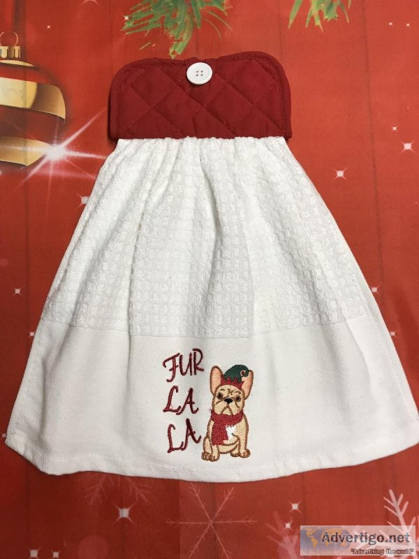 Bulldog and Pet Holiday Towels