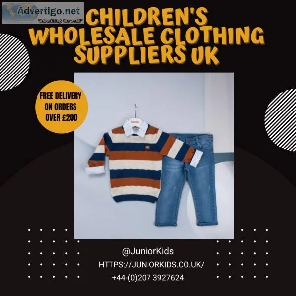 Best Children s Wholesale Clothing Suppliers UK  Junior Kids