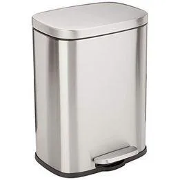 Basics Rectangular Stainless Steel Soft-Close 3gal