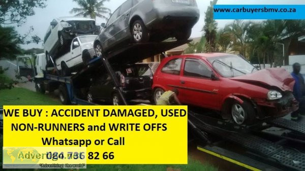 We buy cars and bakkies, runners /non-runners/accident damaged