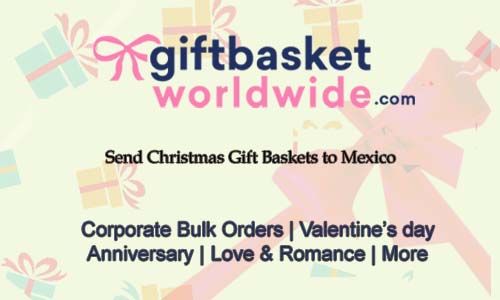 Make online christmas gift baskets delivery in mexico at cheap p
