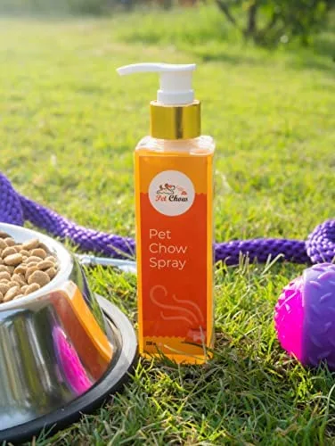 Pet food spray