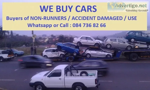 Sameday vehicle buyers of all makes and models in absolutely all