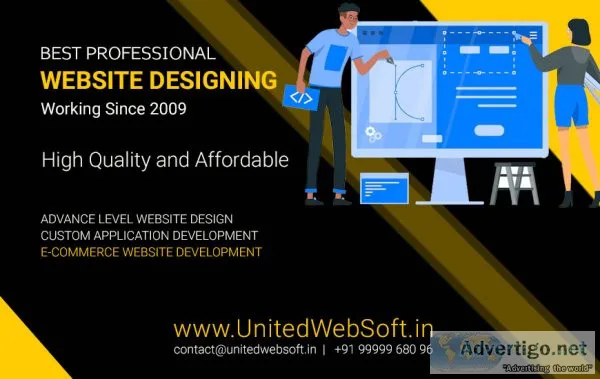 Website developer, designer freelancer Delhi, India UnitedWebSof