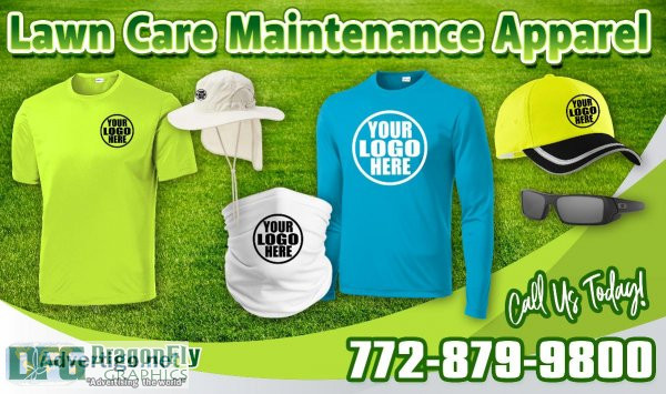 Custom lawn service apparel and promotional products