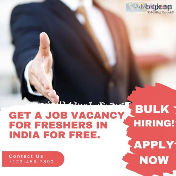 hey there are Job vacancies for freshers. Apply now to get a cal