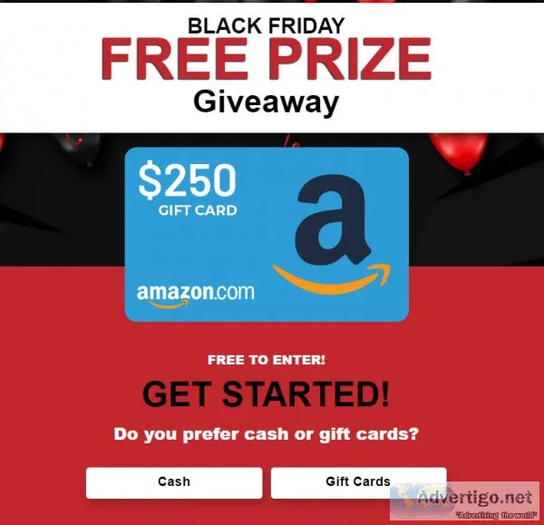 Win 250 Amazon Gift Cards Black Friday